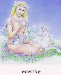 "Eostre" from The Goddess Oracle by Marashinsky and Janto